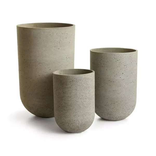 Product Image 1 for Concretelite Jesse Tall Pots, Set Of 3 from Napa Home And Garden