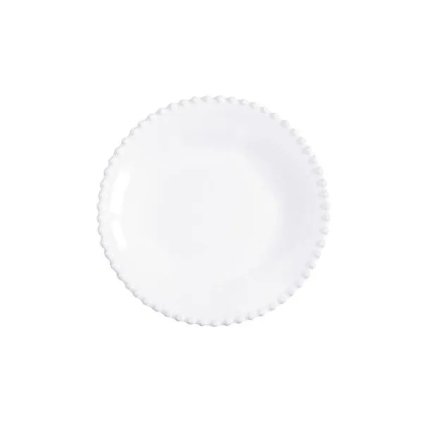 Product Image 1 for Pearl Scalloped Ceramic Stoneware Plate, Set of 6 - White from Costa Nova