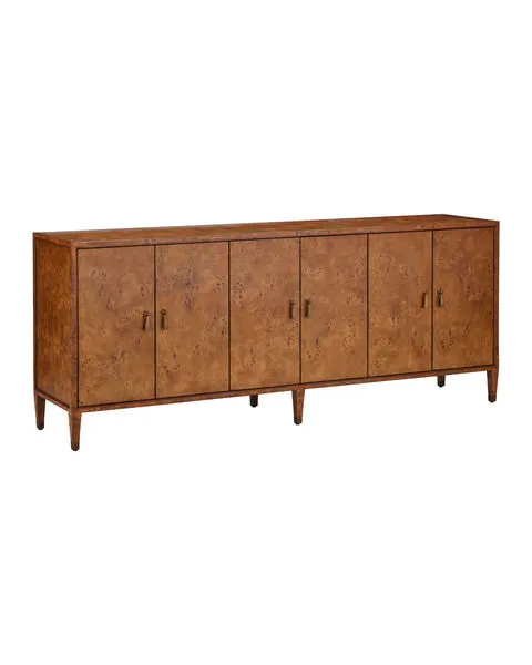 Product Image 1 for Evie Burl Credenza from Currey & Company