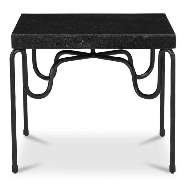 Product Image 1 for Getty Black Granite Side Table from Moe's
