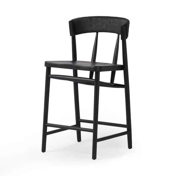 Product Image 1 for Buxton Black Oak Counter Stool from Four Hands