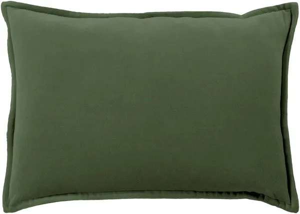 Product Image 2 for Cotton Velvet Dark Green Lumbar Pillow from Surya
