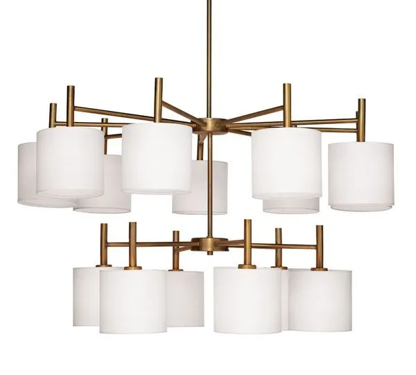 Product Image 2 for Ellis Two Tier Chandelier  Shades from Jamie Young