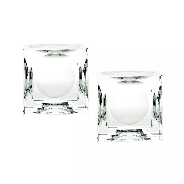 Product Image 1 for Large Dimpled Crystal Cubes   Set Of 2 from Elk Home