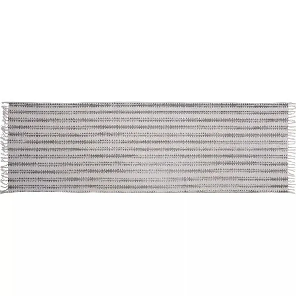 Product Image 3 for Block Print Rug Cotton Runner  Sawtooth Stripe from Homart