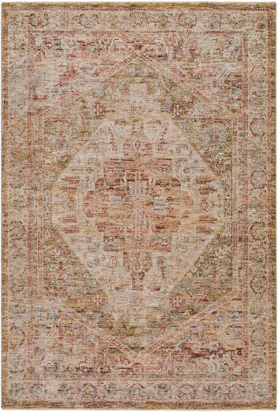 Product Image 1 for Naila Vintage-Inspired Woven Rust / Tan Rug - 7'10" Round from Surya