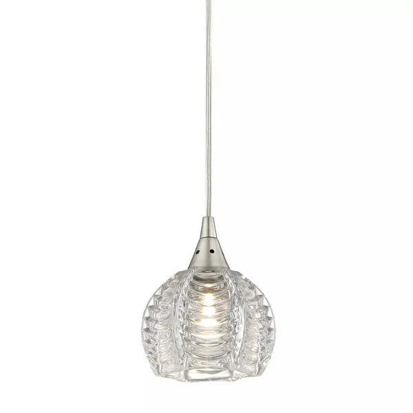Product Image 1 for Kersey 1 Light Pendant In Satin Nickel from Elk Lighting