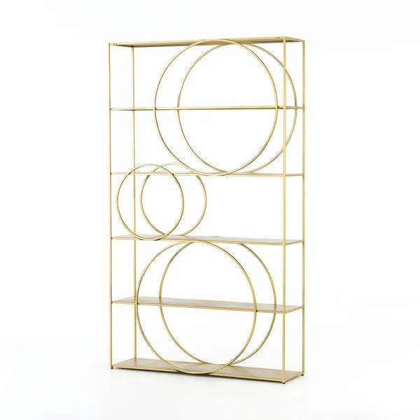 Product Image 4 for Danielle Bookshelf Brass Patina from Four Hands