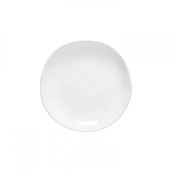 Product Image 1 for Livia Ceramic Stoneware Lustrious Salad and Dessert Plate, Set of 6 - White from Costa Nova