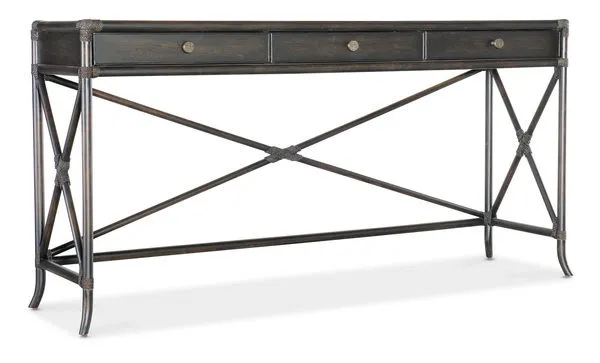Product Image 1 for Retreat Pole Rattan Console from Hooker Furniture