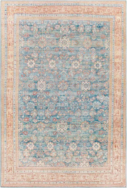 Product Image 8 for Iris Denim / Orange Rug from Surya