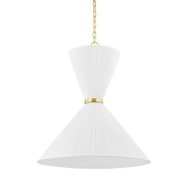 Product Image 1 for Enid 2-Light Large White Pendant from Hudson Valley