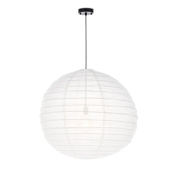 Product Image 1 for Ringo Small White Round Paper Pendant from Regina Andrew Design