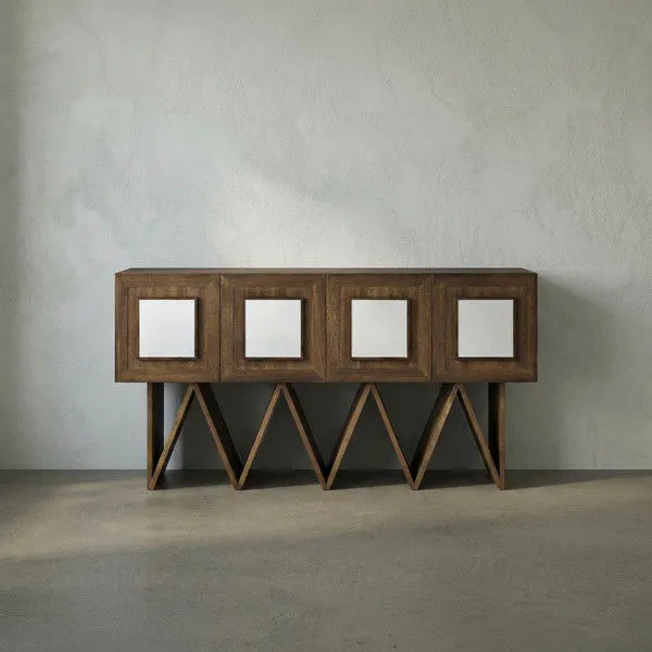 Product Image 1 for Jean-Michel Dark Walnut with Mirror Sideboard from Noir