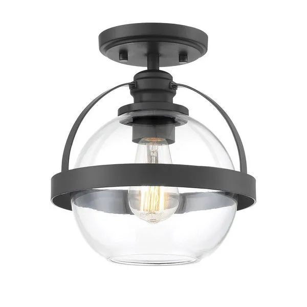 Product Image 1 for Pendleton 
 1 Light Semi Flush from Savoy House 