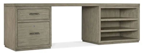 Product Image 1 for Linville Falls 96" Desk with One File and Open Desk Cabinet from Hooker Furniture