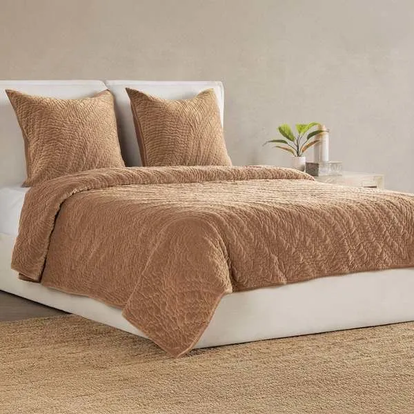 Product Image 1 for Elms 3-Piece Queen Velvet Quilt Set from Classic Home