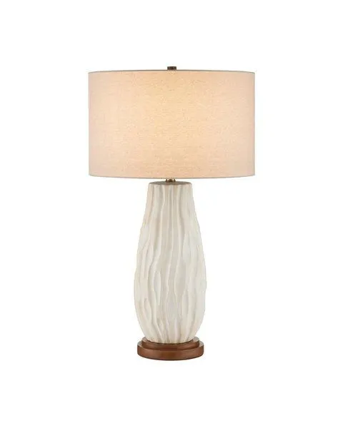 Product Image 1 for Water-borne White Table Lamp from Currey & Company