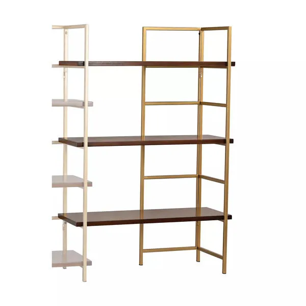 Product Image 1 for Balart Gold And Walnut Extension For Shelf Unit from Elk Home