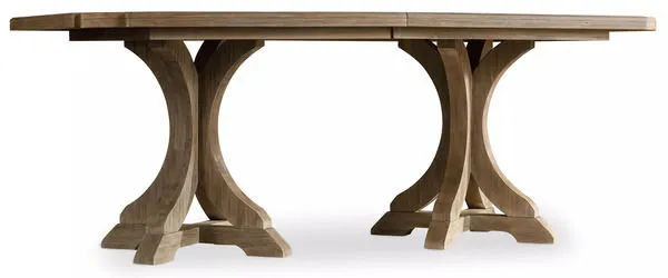 Product Image 3 for Corsica Rectangle Pedestal Dining Table W/2 20in Leaves from Hooker Furniture