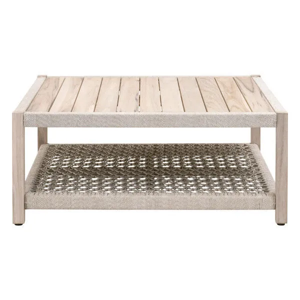 Product Image 1 for Wrap Gray Teak Outdoor Square Coffee Table from Essentials for Living