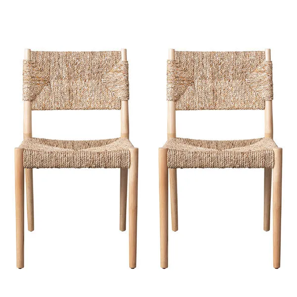 Product Image 1 for Riviera Woven Dining Chair Set of 2 from Creative Co-Op