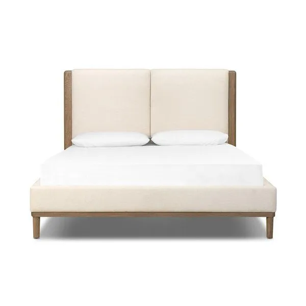 Product Image 1 for Ettie Soft Cream Upholstered Bed from Four Hands
