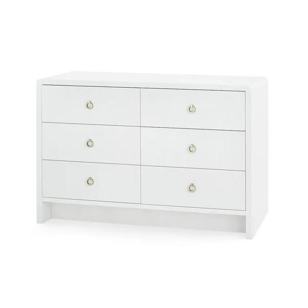 Product Image 8 for Bryant Linen Extra Large 6-Drawer Dresser from Villa & House