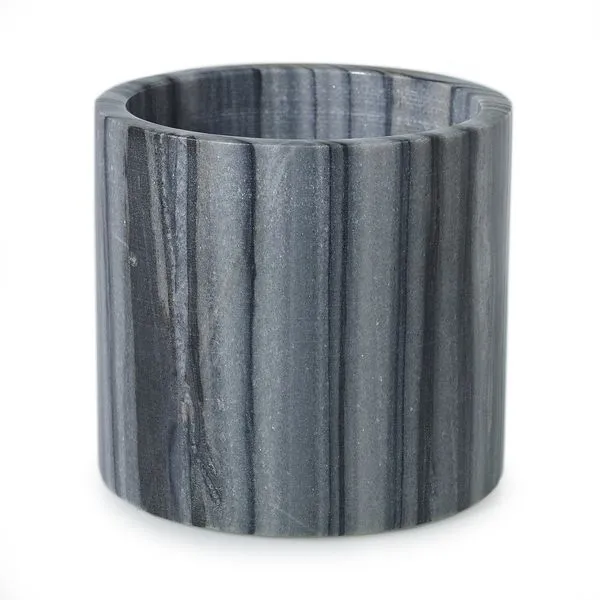 Product Image 3 for Grey Marble Pot from Accent Decor