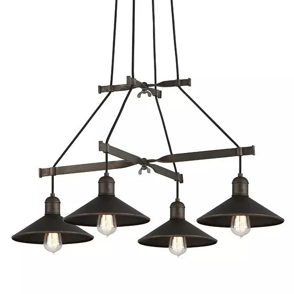 Product Image 1 for Mccoy 4 Light Chandelier from Troy Lighting