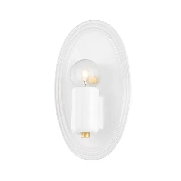 Product Image 1 for Joyce Glossy White Wall Sconce from Mitzi