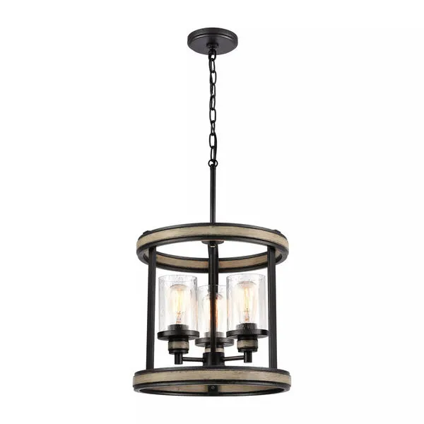 Product Image 1 for Beaufort 3 Light Pendant In Anvil Iron from Elk Lighting