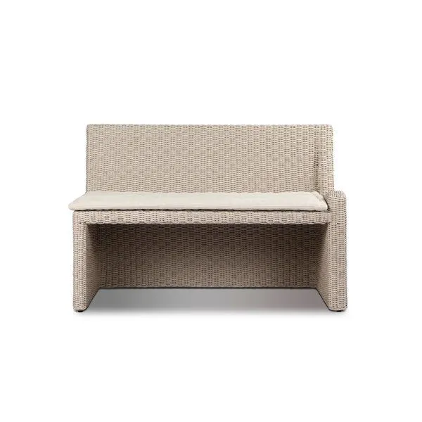 Product Image 1 for Build Your Own: Senna Outdoor Dining Banquette - Vintage White from Four Hands