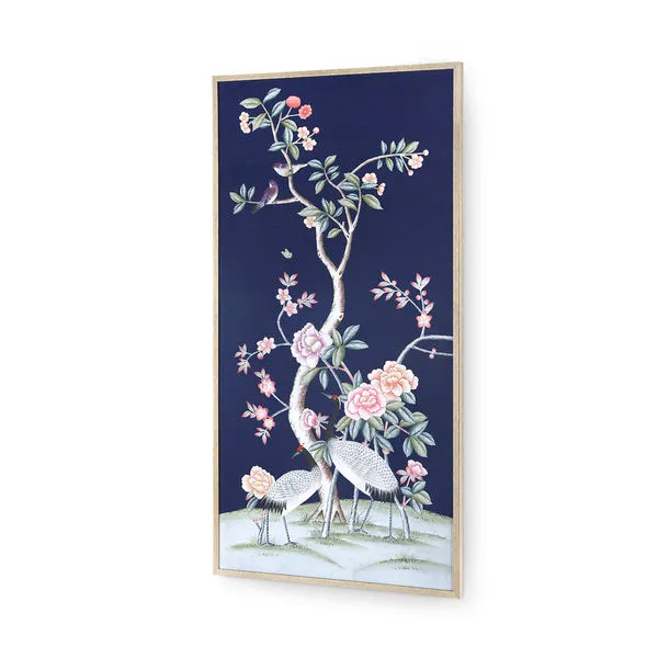 Product Image 1 for Nocturne Crane Framed Silk Panel from Villa & House