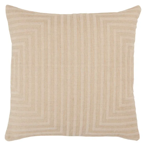 Product Image 4 for Neutra Light Taupe Geometric Down Throw Pillow from Jaipur 