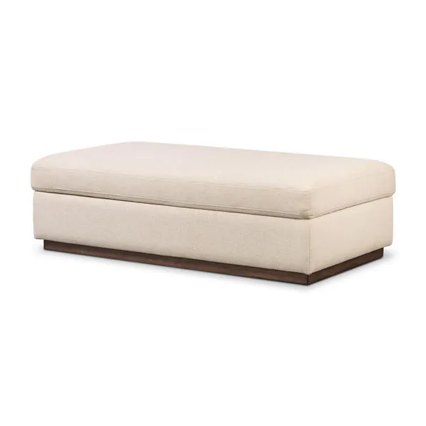 Product Image 1 for Alec Upholstered Antwerp Natural Storage Ottoman from Four Hands