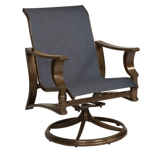 Product Image 1 for Arkadia Sling Swivel Rocker Arm Chair from Woodard