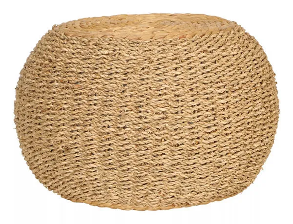 Product Image 3 for Wynnie Seagrass Pouf from Creative Co-Op