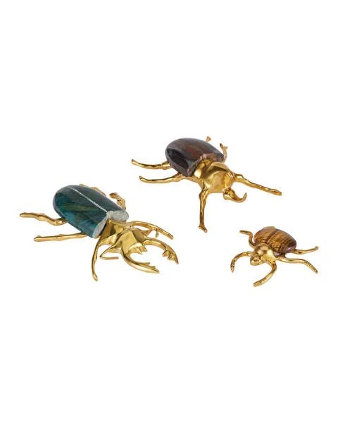 Product Image 1 for Brass Beetle Colony, Set of 3 from Currey & Company