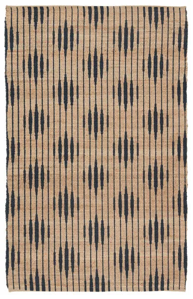 Product Image 6 for Atolia Handmade Trellis Natural/ Navy Area Rug from Jaipur 