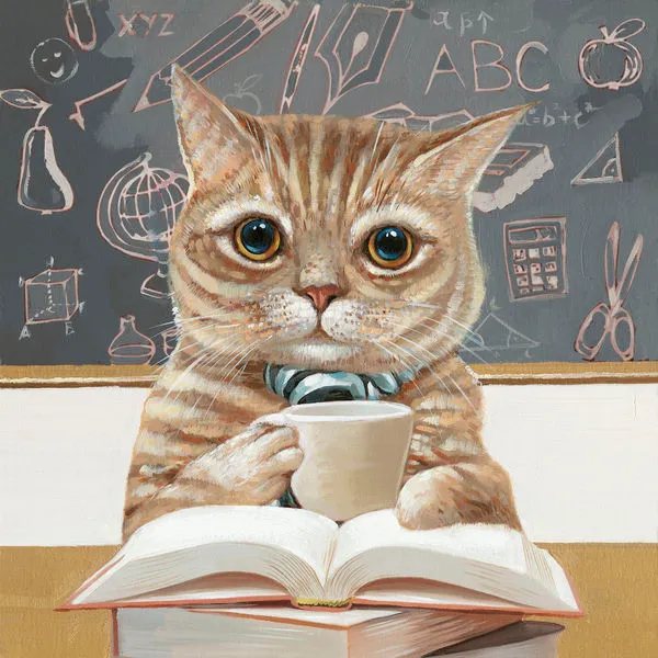 Product Image 1 for School Cat Wall Décor from Moe's