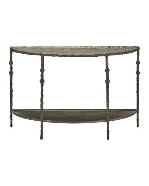 Product Image 1 for Spalzato Demi-Lune Console Table from Currey & Company