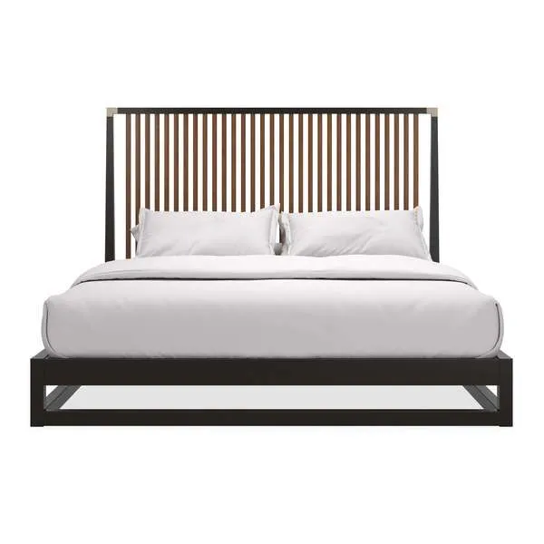 Product Image 1 for Pinstripe Slatted King Bed from Caracole