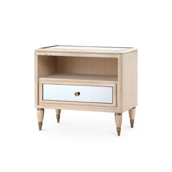 Product Image 1 for Sofia 1-Drawer Light Oak Wood Side Table from Villa & House