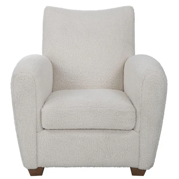 Product Image 8 for Teddy White Shearling Accent Chair from Uttermost