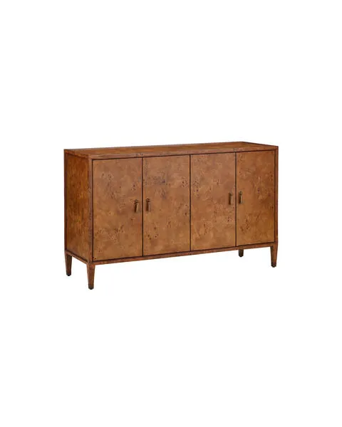 Product Image 1 for Evie Burl Credenza from Currey & Company
