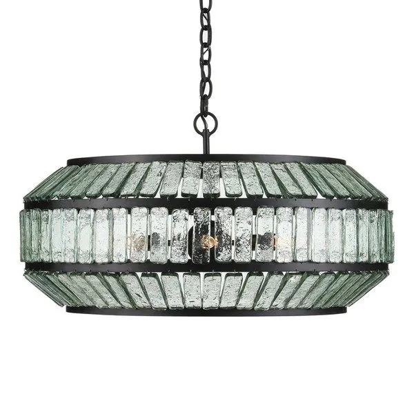 Product Image 1 for Centurion Recycled Glass Chandelier from Currey & Company