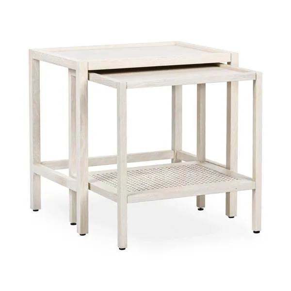 Product Image 1 for Devin Oak Wood Nesting End Table from Classic Home