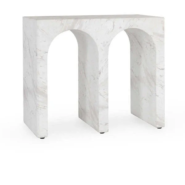 Product Image 1 for Marmo Outdoor Stone End Table from Classic Home Furnishings