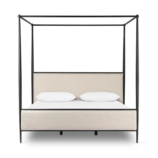 Product Image 1 for Xander Savoy Parchment Canopy Bed from Four Hands
